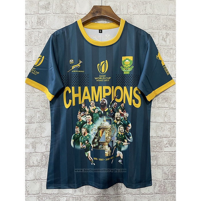 Maillot Afrique Du Sud Rugby 2023 World Cup Champion